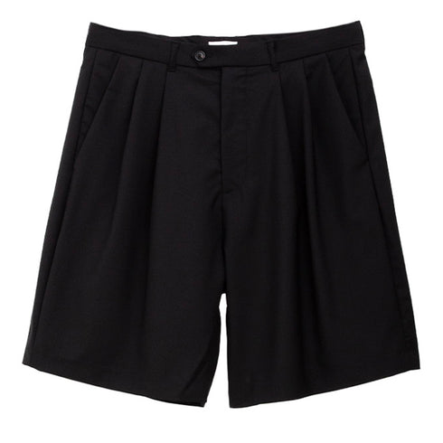 Lownn Wide Short Black Plain Wool SS25-WSHORT-834.601-5732 Degli Uberti
